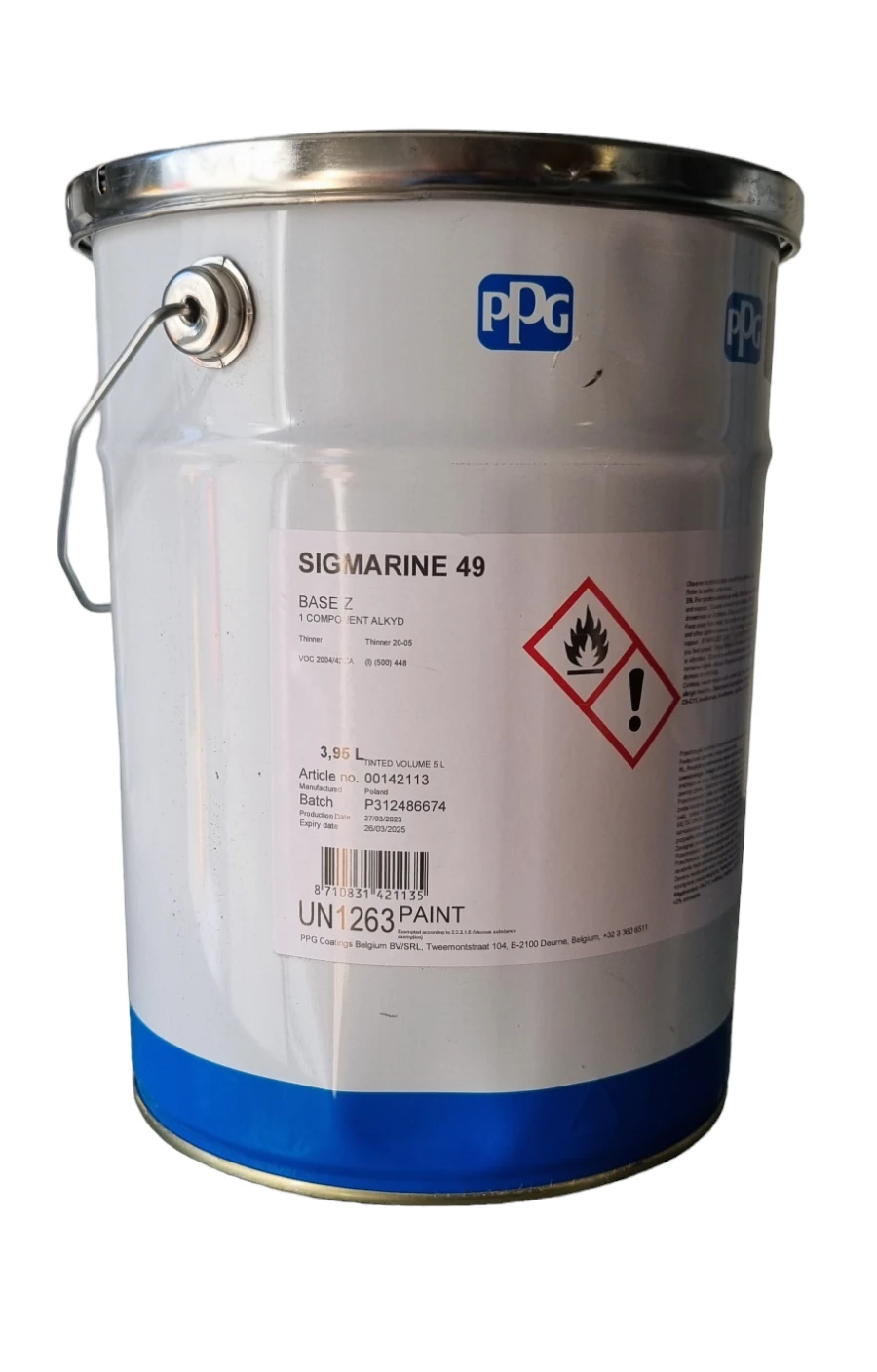 Sigmarine 49 Gloss Kleur RAL 2002 5 Liter [SCANIA]